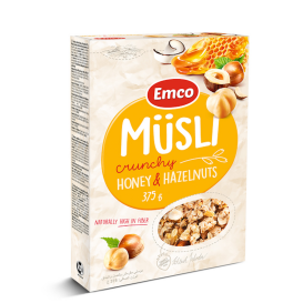 Emco Mysli Hunaja ja pähkinä 375 g