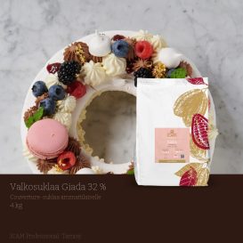 ICAM Valkosuklaa Giada 32 %, 4 kg – ICAM Professional