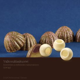 ICAM Valkosuklaakuoret konvehteille ja tryffeleille, 504 kpl – ICAM Professional