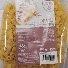 Pasta Natura Maissi-riisi pasta Ditali 400g Gton