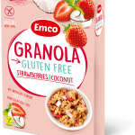 Emco Gluteeniton Granola Mansikka ja kookos 340 g